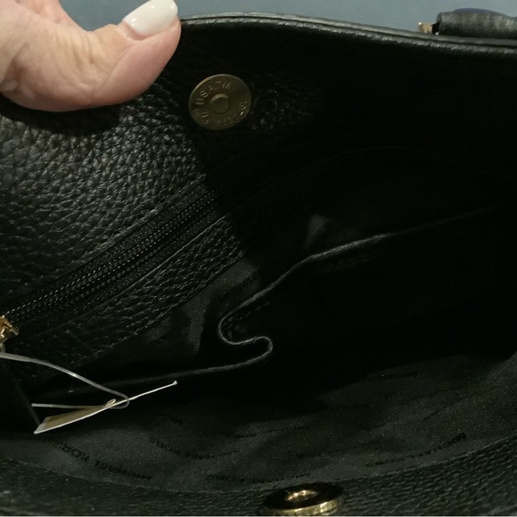 Michael Kors Black Leather Haley Satchel - Picture 10 of 12